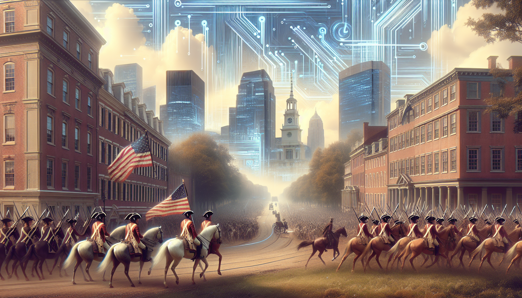 Tekoäly - Amerikan vallankumous herää eloon tekoälyn silmin: Uuden ajan historian tulkinta
