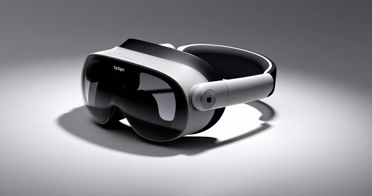 Apple Vision Pro virtuaalilasit studiovalossa edestä kuvattuna