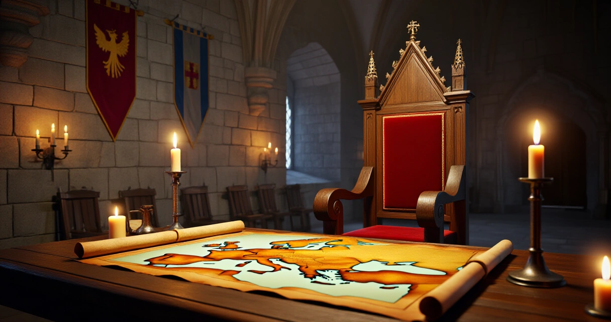 Crusader Kings 3 dynastiapolitiikka keskiaikaisessa linnassa