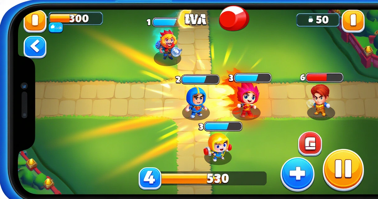 Brawl Stars mobiilipeli hahmonvalintanäkymä älypuhelimella