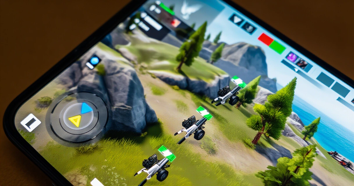Puhelimen näyttö PUBG Mobile -karttanäkymässä tiimin sijainnit merkittynä