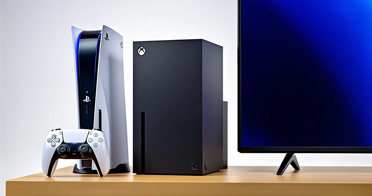 PS5 ja Xbox Series X vierekkäin striimausasetuksessa