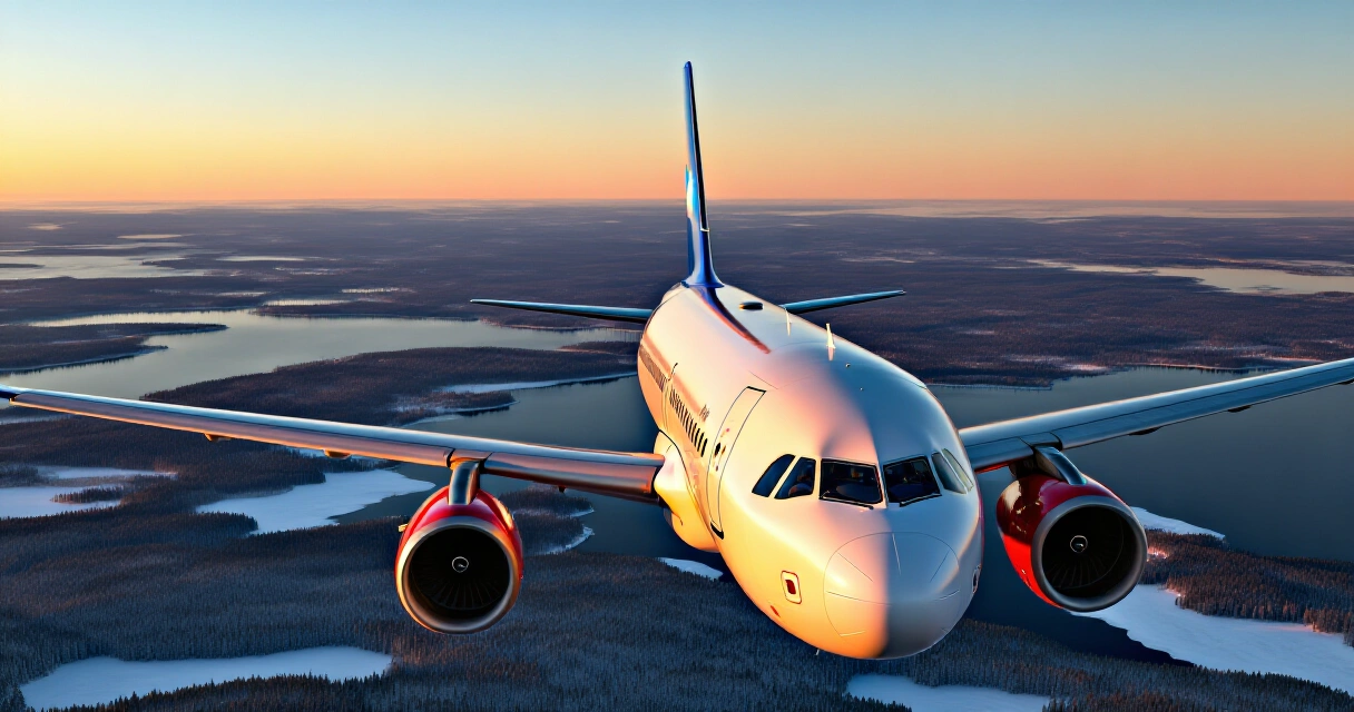 Microsoft Flight Simulator 2024 lentosimulaattori maisema talvisessa Suomessa