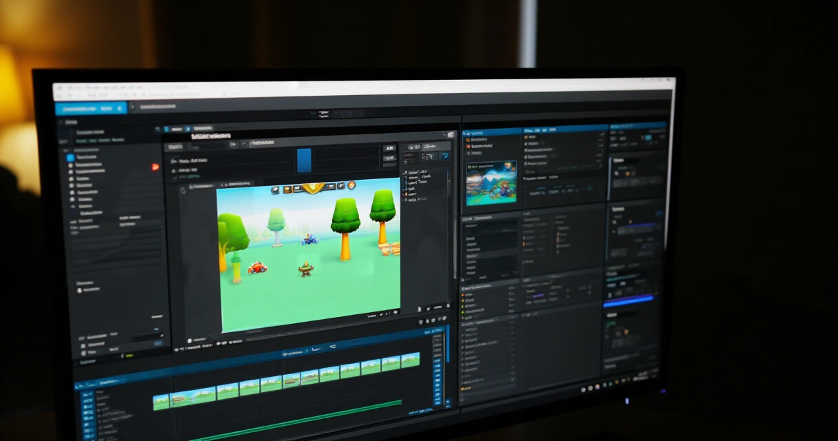 Godot-pelimoottorin editori näytöllä node-pohjaisella scene-rakenteella